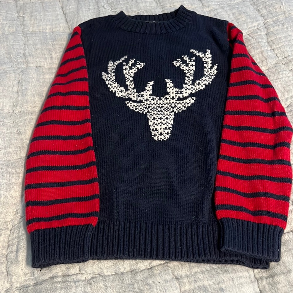 Lands End Reindeer Sweater